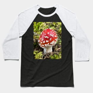 Mushroom Toadstool Forest Nature Baseball T-Shirt